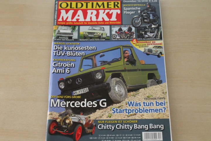 Deckblatt Oldtimer Markt (12/2010)